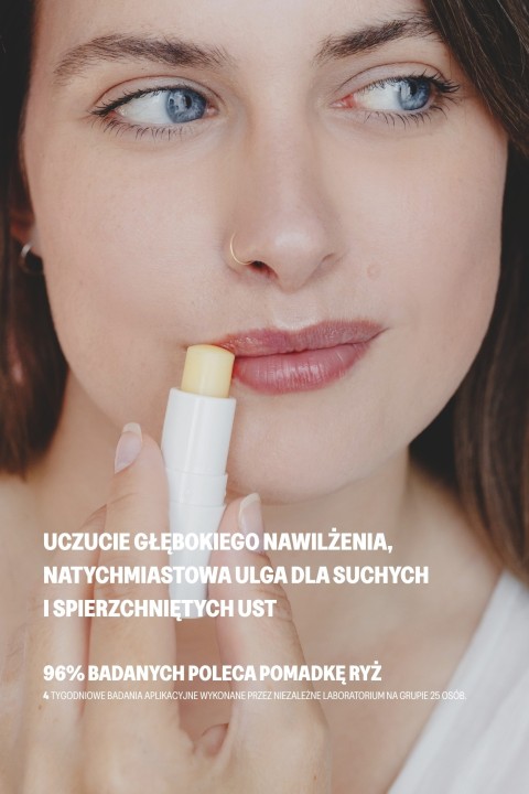 Ryż - hipoalergiczna, ochronna pomadka do ust