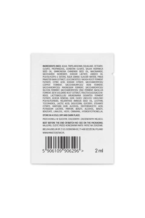sample: H2O + niacinamide - moisturizing face cream